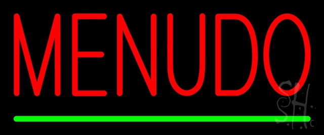 Sign Store N100-0100 Menudo Neon Sign 24 x 10 x 3 In. Sign Store N100-0100 Menudo Neon Sign 24 x 10 x 3 In.