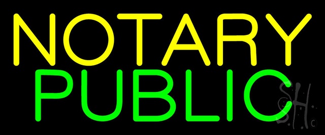 Sign Store N100-0111-clear Yellow Notary Public Clear Backing Neon Sign 24 x 10 x 1 In. Sign Store N100-0111-clear Yellow Notary Public Clear Backing Neon Sign 24 x 10 x 1 In.