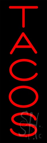 Sign Store N100-5561 Vertical Red Tacos Neon Sign 8 x 24 x 3 In. Sign Store N100-5561 Vertical Red Tacos Neon Sign 8 x 24 x 3 In.