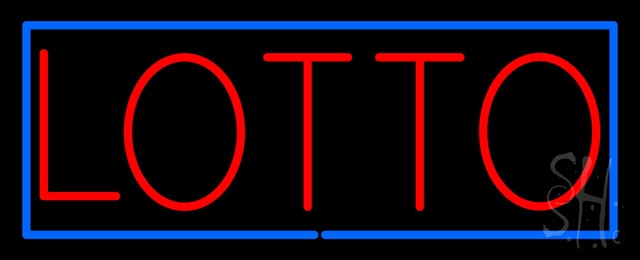 Sign Store N100-1344 Red Lotto Blue Border Neon Sign 32 x 13 x 3 In. Sign Store N100-1344 Red Lotto Blue Border Neon Sign 32 x 13 x 3 In.