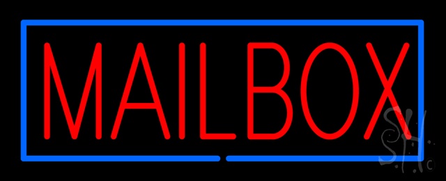 Sign Store N100-1351-outdoor Mailbox Block Blue Border Outdoor Neon Sign 32 x 13 x 3.5 In. Sign Store N100-1351-outdoor Mailbox Block Blue Border Outdoor Neon Sign 32 x 13 x 3.5 In.