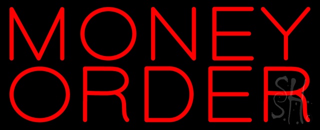 Sign Store N100-1364-clear Money Order Clear Backing Neon Sign 32 x 13 x 1 In. Sign Store N100-1364-clear Money Order Clear Backing Neon Sign 32 x 13 x 1 In.