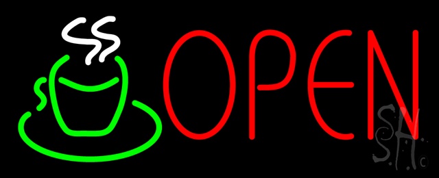 Sign Store N100-1409-outdoor Open Coffee Cup Logo Outdoor Neon Sign 32 x 13 x 3.5 In. Sign Store N100-1409-outdoor Open Coffee Cup Logo Outdoor Neon Sign 32 x 13 x 3.5 In.