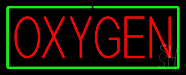 Sign Store N100-1422 Red Oxygen Green Border Neon Sign 32 x 13 x 3 In. Sign Store N100-1422 Red Oxygen Green Border Neon Sign 32 x 13 x 3 In.