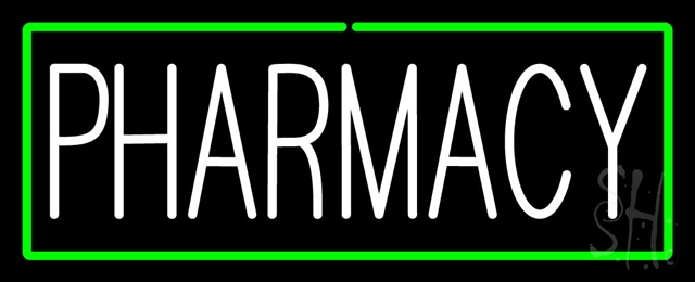Sign Store N100-1443 White Pharmacy Green Neon Sign 32 x 13 x 3 In. Sign Store N100-1443 White Pharmacy Green Neon Sign 32 x 13 x 3 In.