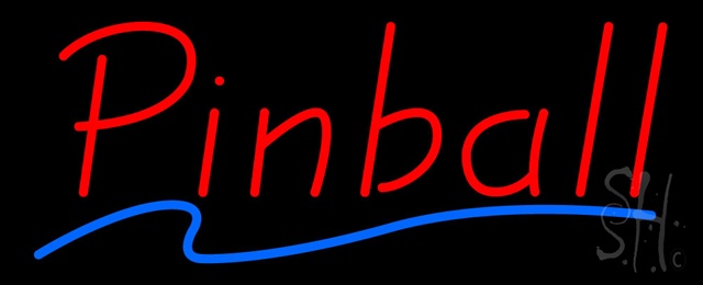 Sign Store N100-1447 Red Pinball Blue Line Neon Sign 32 x 13 x 3 In. Sign Store N100-1447 Red Pinball Blue Line Neon Sign 32 x 13 x 3 In.