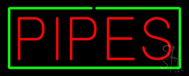 Sign Store N100-1452 Red Pipes With Green Border Neon Sign 32 x 13 x 3 In. Sign Store N100-1452 Red Pipes With Green Border Neon Sign 32 x 13 x 3 In.