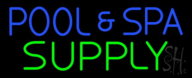 Sign Store N100-1461 Blue Pool And Spa Green Supply Neon Sign 32 x 13 x 3 In. Sign Store N100-1461 Blue Pool And Spa Green Supply Neon Sign 32 x 13 x 3 In.