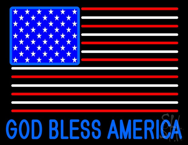 Sign Store N105-0112-outdoor God Bless America Outdoor Neon Sign 31 x 24 x 3.5 In. Sign Store N105-0112-outdoor God Bless America Outdoor Neon Sign 31 x 24 x 3.5 In.