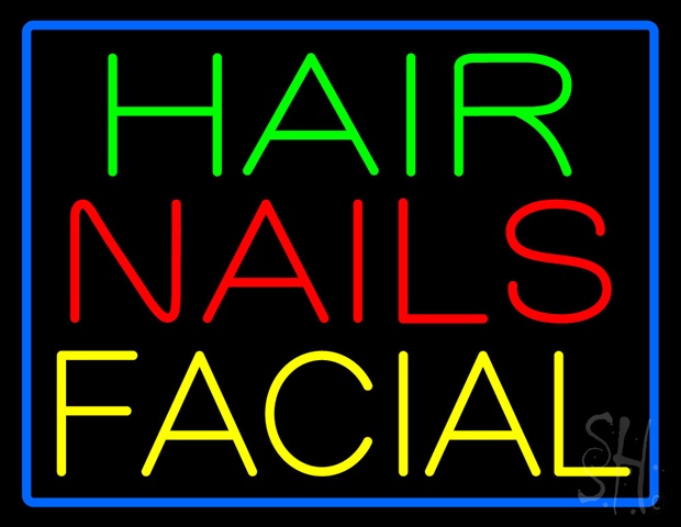 Sign Store N105-0121-clear Hair Nails Facial Clear Backing Neon Sign 31 x 24 x 1 In. Sign Store N105-0121-clear Hair Nails Facial Clear Backing Neon Sign 31 x 24 x 1 In.