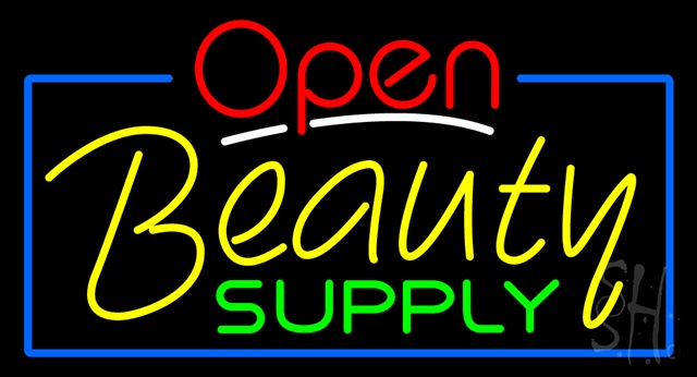 Sign Store N100-3383-clear Red Open Beauty Supply Clear Backing Neon Sign 37 x 20 x 1 In. Sign Store N100-3383-clear Red Open Beauty Supply Clear Backing Neon Sign 37 x 20 x 1 In.