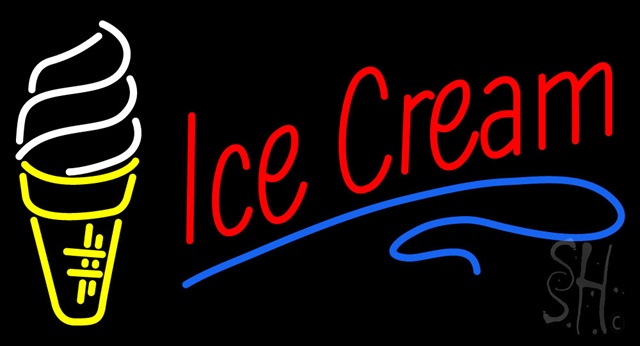 Sign Store N100-3636 Red Ice Cream Logo Neon Sign 37 x 20 x 3 In. Sign Store N100-3636 Red Ice Cream Logo Neon Sign 37 x 20 x 3 In.