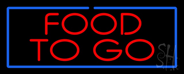 Sign Store N100-1257-clear Red Food To Go With Blue Border Clear Backing Neon Sign 32 x 13 x 1 In. Sign Store N100-1257-clear Red Food To Go With Blue Border Clear Backing Neon Sign 32 x 13 x 1 In.