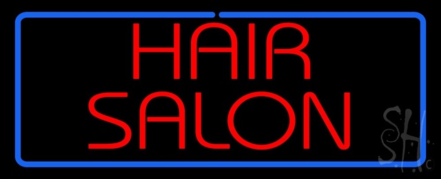 Sign Store N100-1296-outdoor Red Hair Salon With Blue Border Outdoor Neon Sign 32 x 13 x 3.5 In. Sign Store N100-1296-outdoor Red Hair Salon With Blue Border Outdoor Neon Sign 32 x 13 x 3.5 In.