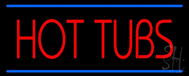 Sign Store N100-1304-clear Red Hot Tubs Blue Lines Clear Backing Neon Sign 32 x 13 x 1 In. Sign Store N100-1304-clear Red Hot Tubs Blue Lines Clear Backing Neon Sign 32 x 13 x 1 In.