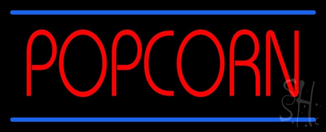 Sign Store N100-1458 Red Popcorn Blue Lines Neon Sign 32 x 13 x 3 In. Sign Store N100-1458 Red Popcorn Blue Lines Neon Sign 32 x 13 x 3 In.