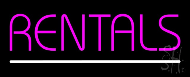 Sign Store N100-1475 Rentals White Line Neon Sign 32 x 13 x 3 In. Sign Store N100-1475 Rentals White Line Neon Sign 32 x 13 x 3 In.
