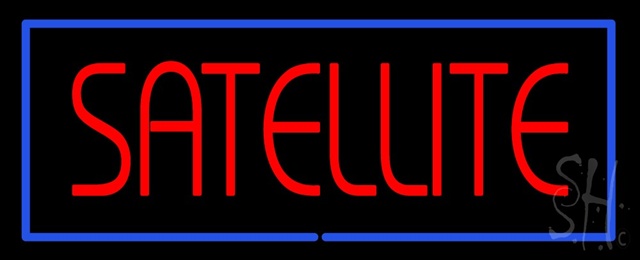 Sign Store N100-1486-clear Satellite Clear Backing Neon Sign 32 x 13 x 1 In. Sign Store N100-1486-clear Satellite Clear Backing Neon Sign 32 x 13 x 1 In.
