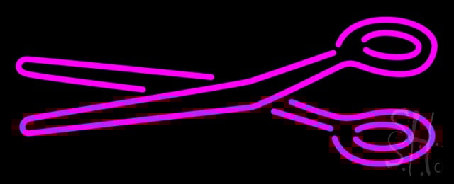 Sign Store N100-1489-clear Pink Scissor Logo Clear Backing Neon Sign 32 x 13 x 1 In. Sign Store N100-1489-clear Pink Scissor Logo Clear Backing Neon Sign 32 x 13 x 1 In.