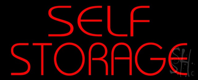 Sign Store N100-1496-clear Red Self Storage Clear Backing Neon Sign 32 x 13 x 1 In. Sign Store N100-1496-clear Red Self Storage Clear Backing Neon Sign 32 x 13 x 1 In.