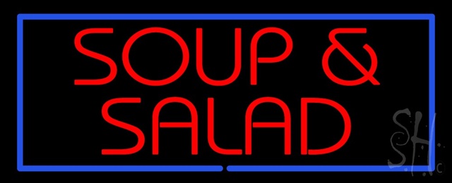 Sign Store N100-1504 Soup And Salad Neon Sign 32 x 13 x 3 In. Sign Store N100-1504 Soup And Salad Neon Sign 32 x 13 x 3 In.
