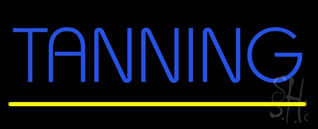 Sign Store N100-1516-clear Blue Tanning Yellow Line Clear Backing Neon Sign 32 x 13 x 1 In. Sign Store N100-1516-clear Blue Tanning Yellow Line Clear Backing Neon Sign 32 x 13 x 1 In.