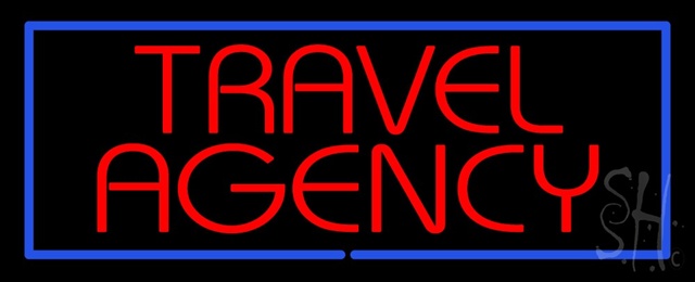 Sign Store N100-1540-outdoor Red Travel Agency Blue Border Outdoor Neon Sign 32 x 13 x 3.5 In. Sign Store N100-1540-outdoor Red Travel Agency Blue Border Outdoor Neon Sign 32 x 13 x 3.5 In.