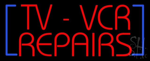 Sign Store N100-1551 Tv - Vcr Repair Neon Sign 32 x 13 x 3 In. Sign Store N100-1551 Tv - Vcr Repair Neon Sign 32 x 13 x 3 In.