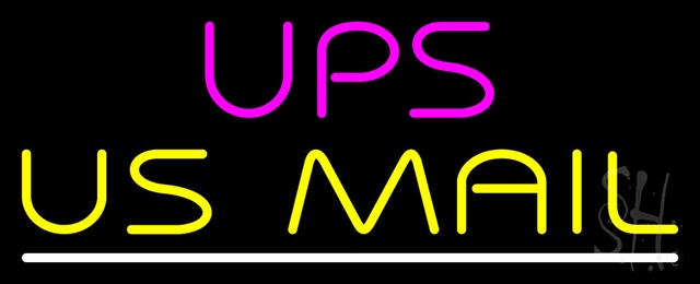 Sign Store N100-1554-clear Ups Us Mail White Line Clear Backing Neon Sign 32 x 13 x 1 In. Sign Store N100-1554-clear Ups Us Mail White Line Clear Backing Neon Sign 32 x 13 x 1 In.