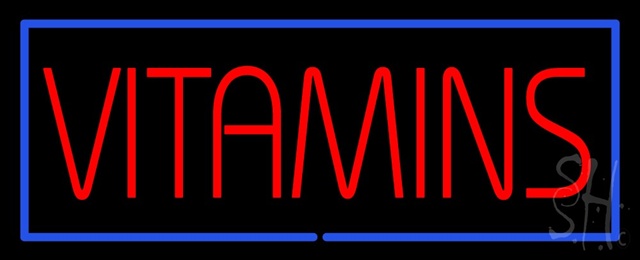 Sign Store N100-1560-clear Vitamins Clear Backing Neon Sign 32 x 13 x 1 In. Sign Store N100-1560-clear Vitamins Clear Backing Neon Sign 32 x 13 x 1 In.