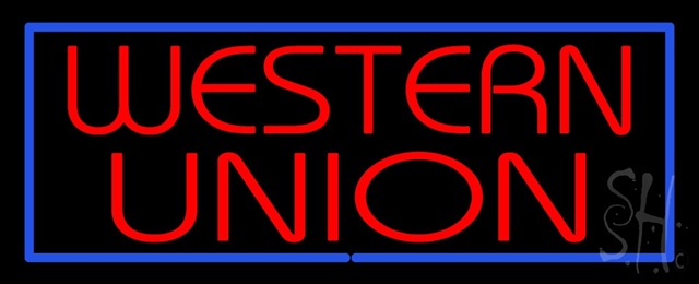 Sign Store N100-1576-clear Western Union Clear Backing Neon Sign 32 x 13 x 1 In. Sign Store N100-1576-clear Western Union Clear Backing Neon Sign 32 x 13 x 1 In.
