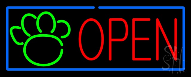 Sign Store N100-1582-outdoor Open Pet Paw Blue Border Outdoor Neon Sign 32 x 13 x 3.5 In. Sign Store N100-1582-outdoor Open Pet Paw Blue Border Outdoor Neon Sign 32 x 13 x 3.5 In.