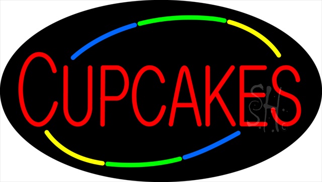 Sign Store N105-0327-clear Oval Red Cupcakes Animated Clear Backing Neon Sign 30 x 17 x 1 In. Sign Store N105-0327-clear Oval Red Cupcakes Animated Clear Backing Neon Sign 30 x 17 x 1 In.
