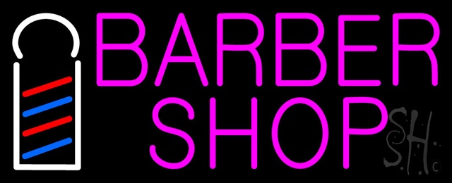 Sign Store N100-0269-clear Pink Barber Shop With Logo Clear Backing Neon Sign 32 x 13 x 1 In. Sign Store N100-0269-clear Pink Barber Shop With Logo Clear Backing Neon Sign 32 x 13 x 1 In.
