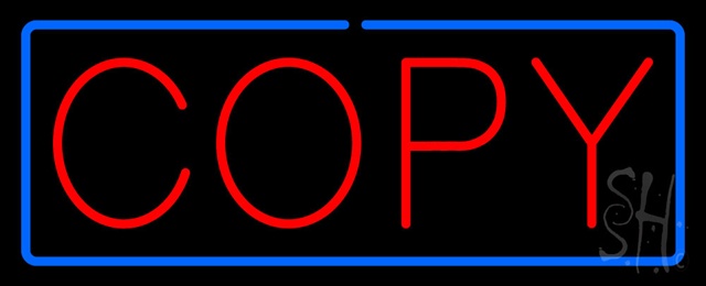 Sign Store N100-0294-outdoor Red Copy Blue Border Outdoor Neon Sign 32 x 13 x 3.5 In. Sign Store N100-0294-outdoor Red Copy Blue Border Outdoor Neon Sign 32 x 13 x 3.5 In.
