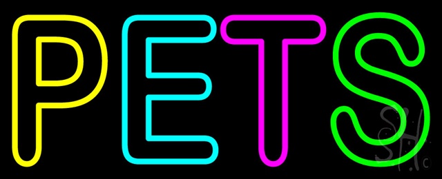 Sign Store N100-0351 Pets Neon Sign 32 x 13 x 3 In. Sign Store N100-0351 Pets Neon Sign 32 x 13 x 3 In.