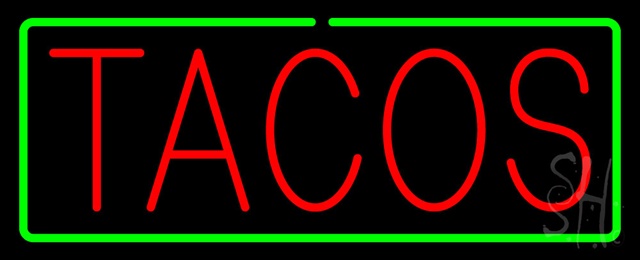 Sign Store N100-0376-outdoor Red Tacos With Green Border Outdoor Neon Sign 32 x 13 x 3.5 In. Sign Store N100-0376-outdoor Red Tacos With Green Border Outdoor Neon Sign 32 x 13 x 3.5 In.