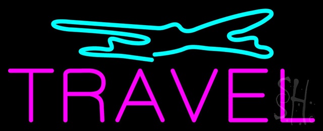 Sign Store N100-0384-clear Purple Travel Turquoise Logo Clear Backing Neon Sign 32 x 13 x 1 In. Sign Store N100-0384-clear Purple Travel Turquoise Logo Clear Backing Neon Sign 32 x 13 x 1 In.