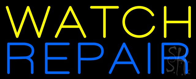 Sign Store N100-0387-clear Yellow Watch Blue Repair Clear Backing Neon Sign 32 x 13 x 1 In. Sign Store N100-0387-clear Yellow Watch Blue Repair Clear Backing Neon Sign 32 x 13 x 1 In.