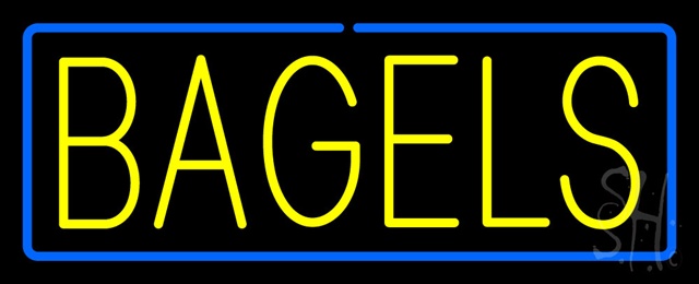Sign Store N100-0393 Yellow Bagels With Blue Border Neon Sign 32 x 13 x 3 In. Sign Store N100-0393 Yellow Bagels With Blue Border Neon Sign 32 x 13 x 3 In.