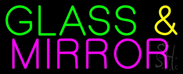 Sign Store N100-0398 Glass And Mirror Neon Sign 32 x 13 x 3 In. Sign Store N100-0398 Glass And Mirror Neon Sign 32 x 13 x 3 In.