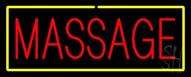 Sign Store N100-0408-clear Red Massage Yellow Border Clear Backing Neon Sign 32 x 13 x 1 In. Sign Store N100-0408-clear Red Massage Yellow Border Clear Backing Neon Sign 32 x 13 x 1 In.