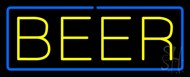 Sign Store N100-0420-clear Yellow Beer With Blue Border Clear Backing Neon Sign 32 x 13 x 1 In. Sign Store N100-0420-clear Yellow Beer With Blue Border Clear Backing Neon Sign 32 x 13 x 1 In.