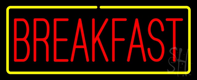 Sign Store N100-0422-outdoor Red Breakfast With Yellow Border Outdoor Neon Sign 32 x 13 x 3.5 In. Sign Store N100-0422-outdoor Red Breakfast With Yellow Border Outdoor Neon Sign 32 x 13 x 3.5 In.