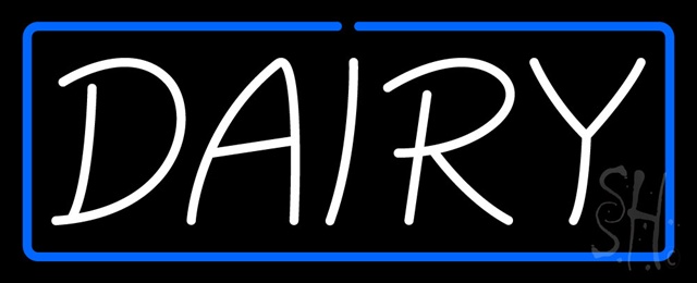 Sign Store N100-0428-outdoor White Dairy With Blue Border Outdoor Neon Sign 32 x 13 x 3.5 In. Sign Store N100-0428-outdoor White Dairy With Blue Border Outdoor Neon Sign 32 x 13 x 3.5 In.