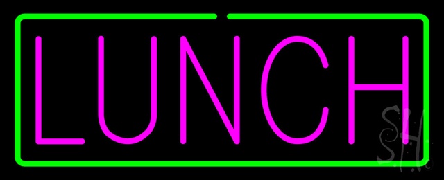 Sign Store N100-0435-outdoor Pink Lunch With Green Borderoutdoor Neon Sign 32 x 13 x 3.5 In. Sign Store N100-0435-outdoor Pink Lunch With Green Borderoutdoor Neon Sign 32 x 13 x 3.5 In.