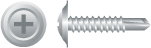 E83 8-18 X 0.75 In. Phillips No. 6 Oval Head Sems Screws Zinc Plated With Finishing Washer Box Of 8 000