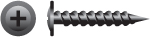 89mb 8 X 1.25 In. Phillips Modified Truss R-w Head Screws Black Oxide Coated Box Of 5 000