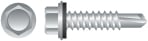 4ha1440 14-14 X 2.50 In. 410 Stainless Steel Unslotted Indented Hex Washer Head Screws Passivated And Waxed Box Of 800