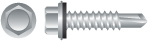 4ha5 12-24 X 1.25 In. 410 Stainless Steel Unslotted Indented Hex Washer Head Screws Passivated And Waxed Box Of 3 000